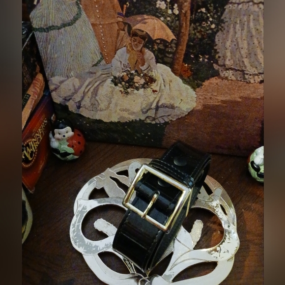 🚂Like New! Boston Patent Leather Belt🚘🚜🚛✈️Size 36,🇺🇸MADE in AMERICA 🛳⛴️ - Picture 5 of 7